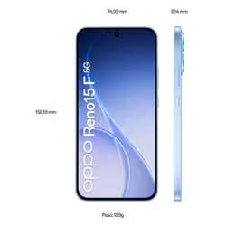OPPO Reno15 F 5G Aurora Blue Box - Vista aggiuntiva 6