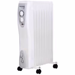 Master - Radiatore Ad Olio Or150-7 Stufa Elettrica - Interno 7 Elementi 1500W - Bianco