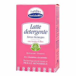 Euphidra AmidoMio Latte Detergente per Bambini senza risciacquo con un'emulsione ricca, calmante e idrorestitutiva. Rimuove l ...