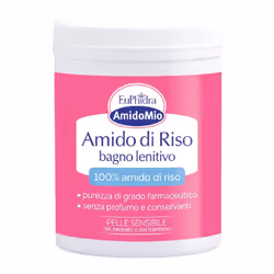 Euphidra AmidoMio Amido di Riso Bagno Lenitivo per Bambini dalla pelle sensibile, possiede un'azione protettiva e lenisce la  ...