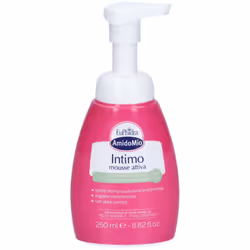 Euphidra AmidoMio Intimo Mousse Attiva con proteine del riso e lichene d'Islanda è un detergente antibatterico con pH acido u ...