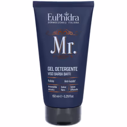 Euphidra Mr Detergente Viso Barba Baffi è il detergente unico per viso, barba e baffi. Con tensioattivi delicati e ingredient ...