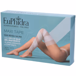Euphidra Benda salina con escina e sali del Mar Morto per ritenzione e cellulite. Euphidra Maxi Tape gambe fianchi glutei don ...