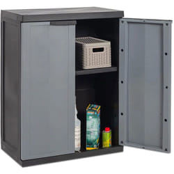 Toomax - Armadio Basso a 2 Ante e 1 Ripiano Regolabile 65x37x85cm