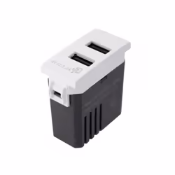Presa Caricatore USB Da Muro e Parete Uscita 5V 2,4A Con 2 Porte USB-A,Ricarica Veloce Colore Bianco, Marca EXTRASTAR Compati ...