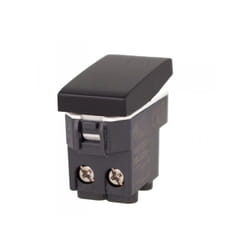 Extrastar - Interruttore Bipolare 2P 16A Colore Nero Compatibile Con Bticino Living e Vimar Plana