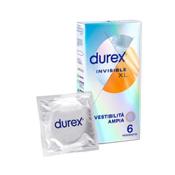 Durex Invisible XL Extra Sottile Extra Large 6 Preservativi