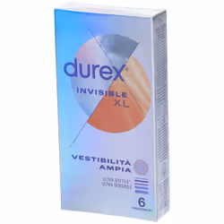 Durex Invisible XL Extra Sottile Extra Large 6 Preservativi - Vista aggiuntiva 4
