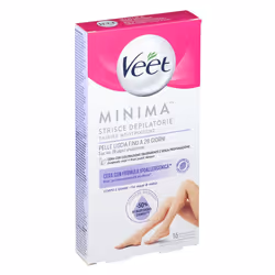 Veet Minima Strisce Depilatorie Corpo e Gambe 16 Pezzi