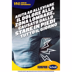 Scholl In-Balance Plantare Zona Lombare per Lombalgia Misura L 2 Pezzi