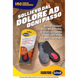 Scholl In Balance Plantare per Sollievo Dal Ginocchio Al Tallone Taglia L 2 Pezzi - Vista aggiuntiva 4