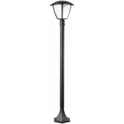 Lanterna Selene led 1 luce su palo Nero opaco in alluminio 16xH100cm attacco E27