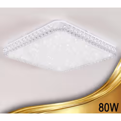 Plafoniera LED Da Soffitto Quadrata 80W Luce Fredda Effetto Cielo Stellato 806 Illumina e rende accoglienti gli ambienti di c ...