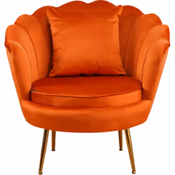 POLTRONA FRIDA VELLUTO RUGGINE GAMBE ORO C/CUSCINO POLTRONA FRIDA VELLUTO RUGGINE GAMBE ORO C/CUSCINO, Elegante e unica, la p ...