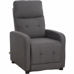 POLTRONA RELAX SUSAN TESS. FUMO PUSH Poltrona relax con sistema di reclinazione attivato tramite una pressione sullo schienal ...