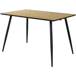 Tavolo Edwin 120X80 Rovere Ch./Gambe Nere