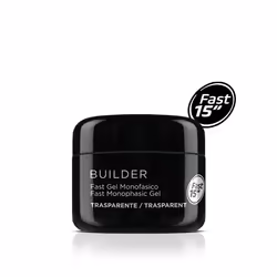 Jvone Milano Builder Fast gel monofasico trasparente 30 ml, 30 ml, Trasparente, trasparente, Metodo su unghie naturali o caps ...