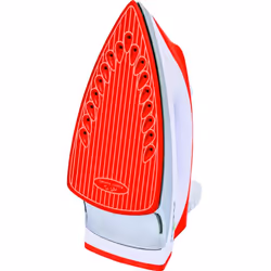 Necchi NS-2668 ferro da stiro a caldaia 2200 W 0,6 L Piastra in Ceramica Rosso, Bianco