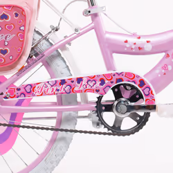 F.lli Schiano Pink Love Bicicletta da città Acciaio Rosa, Bianco - Vista aggiuntiva 4
