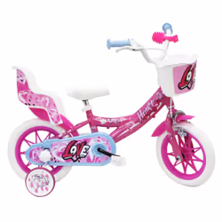 SCH Bikes BIC0086, Bicicletta da città, Bambini, Femmina, Acciaio, Rosa, Bianco, 30,5 cm (12")