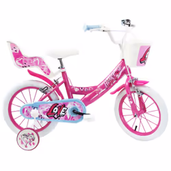 SCH Bikes BIC0088, Bicicletta da città, Bambini, Femmina, Acciaio, Rosa, Bianco, 35,6 cm (14")