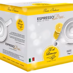 EspressoDue Thè al limone, Capsula di tè, Tè nero, Limone, 1 pz, Thè Ceylon aromatizzato