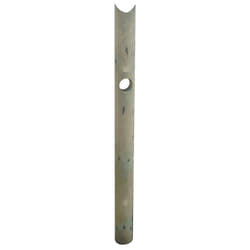 Esterni da Vivere Pali Impregnati, Pino Nordico, 1 Foro, Incavo, Ø12cm, 1.5m, Recinzione da giardino