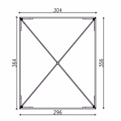 Esterni da Vivere Gazebo, 3600 x 3000 mm, gazebo