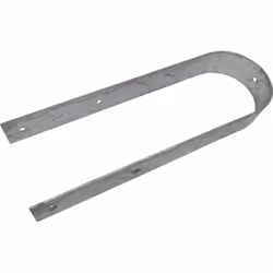 Esterni da Vivere Staffa a “U” per fissaggio corrimano, 10 cm, accessorio per recinzioni e schermatura da giardino, Staffa, A ...