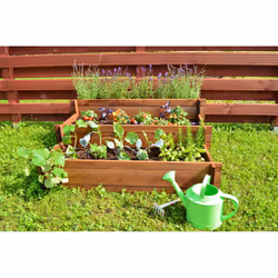 Esterni da Vivere EK/ORTRIS pot à fleurs Extérieure Jardinière Autonome Bois de pin Marron - Vista aggiuntiva 4