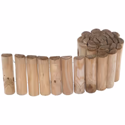 Esterni da Vivere Bordura Roll, 40 x 200 cm, 80 pz, Recinzione da giardino