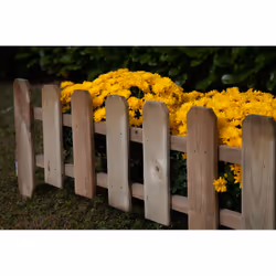 Esterni da Vivere Bordura Easy, 450 x 1100 mm, Recinzione da giardino, Recinto in legno, Pannello, Recinzione decorativa, Leg ...