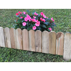 Esterni da Vivere Bordura Fast, 450 x 1200 mm, Recinzione da giardino, Recinto in legno, Pannello, Recinzione decorativa, Leg ...