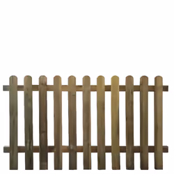 Esterni da Vivere Steccato tavoletta, 180 x 100 cm, Recinzione da giardino, Recinto in legno, Palo, Recinto per spazi esterni ...