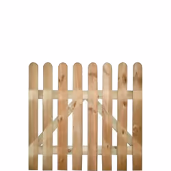 Esterni da Vivere Cancellino tavoletta, 100 x 100 cm, Recinzione da giardino, Recinto in legno, Palo, Recinto per spazi ester ...