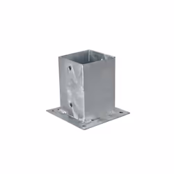 Esterni da Vivere 12x12cm, Zincato a caldo, accessorio per recinzioni e schermatura da giardino, Staffa, Acciaio, Rivestiment ...