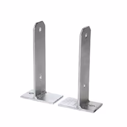 Esterni da Vivere Portapilastro Regolabile Quadro, accessorio per recinzioni e schermatura da giardino, Staffa, Acciaio, Acci ...