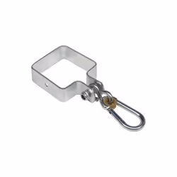Esterni da Vivere Kit Collare Altalena Quadro 9x9cm, accessorio per recinzioni e schermatura da giardino, Staffa, Acciaio, Ac ...