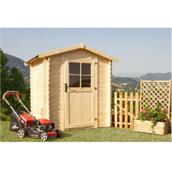 Casetta Gaia Losa legno pino grezzo spessore 28mm dimensioni 190x190cm