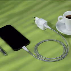 TUNIT TTCC1WH cavo USB 1 m USB C Titanio, Bianco