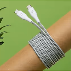 TUNIT TTCC2WH cavo USB 2 m USB C Titanio, Bianco