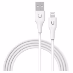 TUNIT TTAL1WH, 1 m, Lightning, USB A, Maschio, Maschio, Bianco