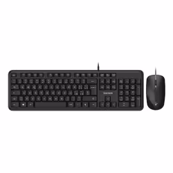 Vultech KM-811 tastiera Mouse incluso Ufficio USB QWERTY Italiano Nero - Vista aggiuntiva 3