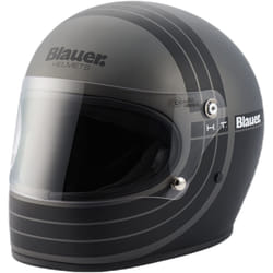Blauer 80's 06 Casco, nero-grigio-argento, dimensione XL per uomo