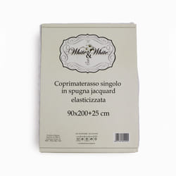 TESS White & White Coprimaterasso singolo