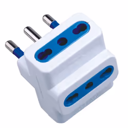 Techly Adattatore triplo spina 16A Bianco (IPW-IC213)