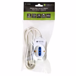 Techly Multipresa 2 Posti Italiana Bipasso / 1 Schuko (IUPS-PCP-2I1S)