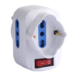 Techly Adattatore con Spina 16A Rotante (IUPS-PCP-2R)