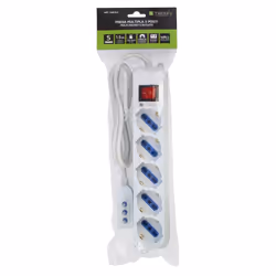 Techly Multipresa 5 Posti Italiana Bipasso / Schuko Spina Angolata (IUPS-PCP-ANG)