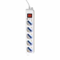 Techly Multipresa 5 Posti Italiana Bipasso / Schuko Spina Angolata (IUPS-PCP-ANG)